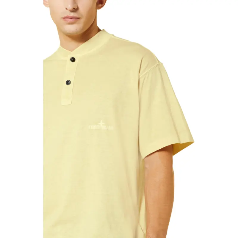 STONE ISLAND T Shirt Men's Light Yellow-3