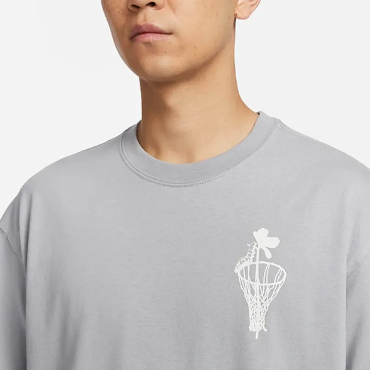 Nike T Shirts Men Wolf Gray-3