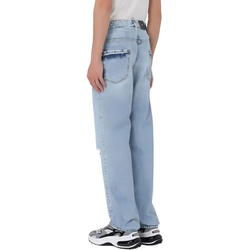 Dsquared2 Ripped Detailed Straight Leg Jeans-3