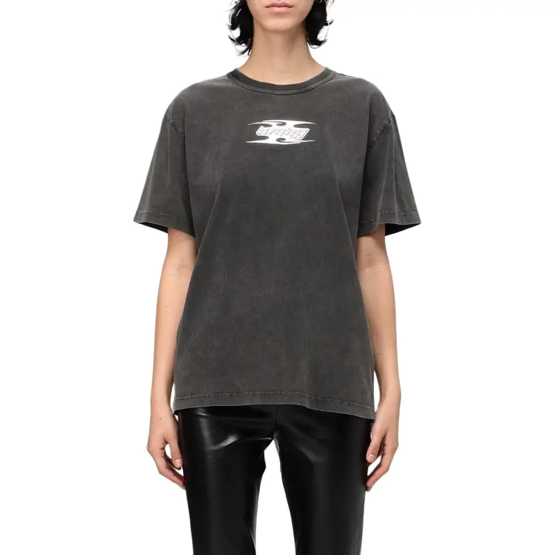 Alexander Wang Blade Logo Shrunken Tee Washed Cedar-3