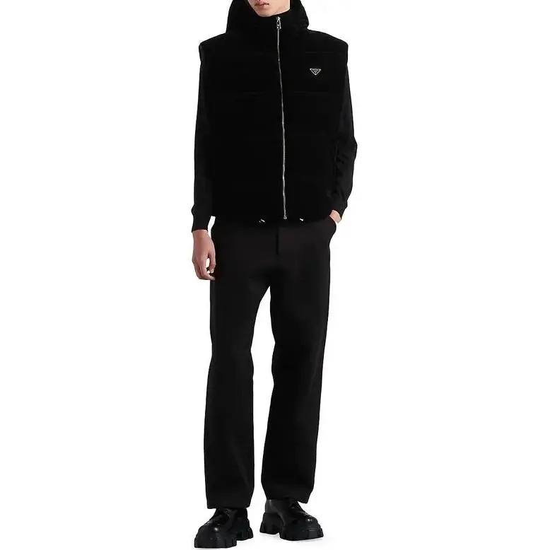 PRADA Enamel Triangle logo Gilet-2