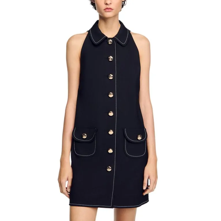 Sandro Shirt Mini Dress-1