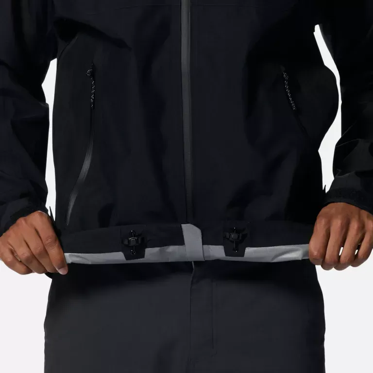 MOUNTAIN HARDWEAR Waterproof And Breathable Windbreaker Jacket Men's Black-4
