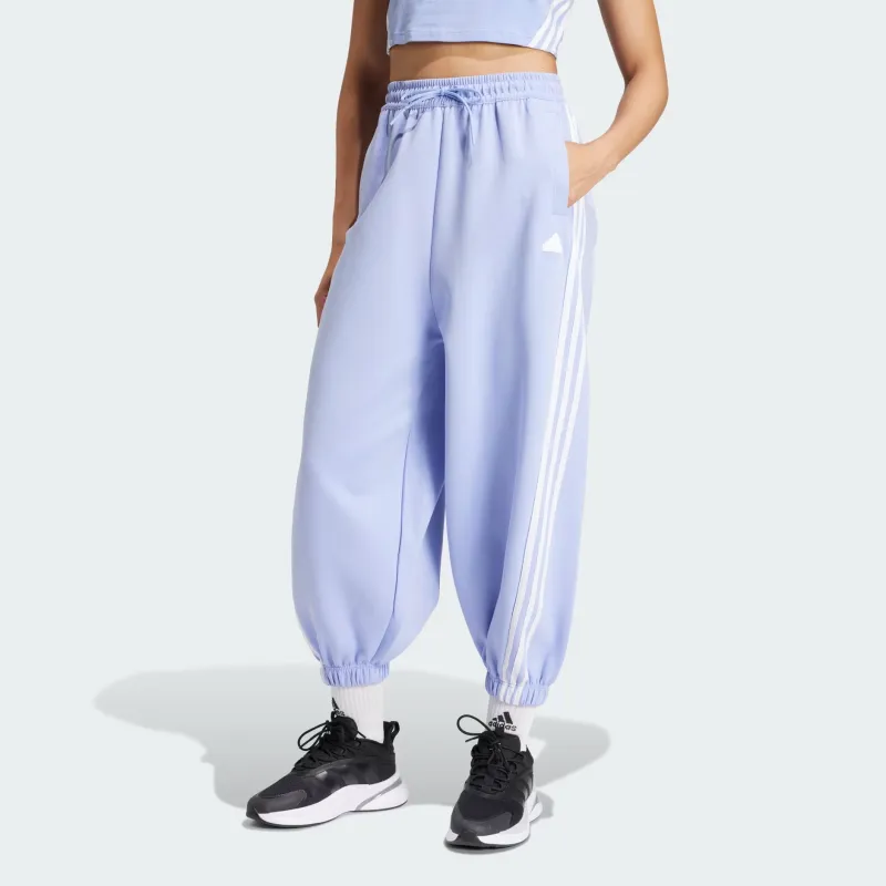 Adidas Future Icons FW24 Parachute Knitted Sports Pants Women's Blue Fireworks-2