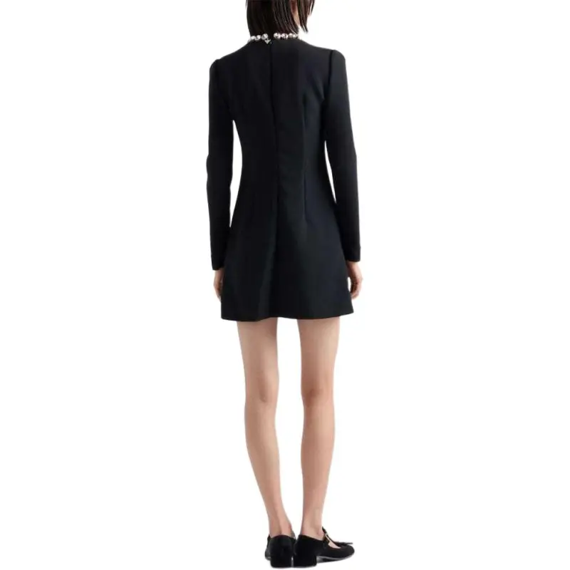 PRADA Glass Crystal Embellishment Dress-2