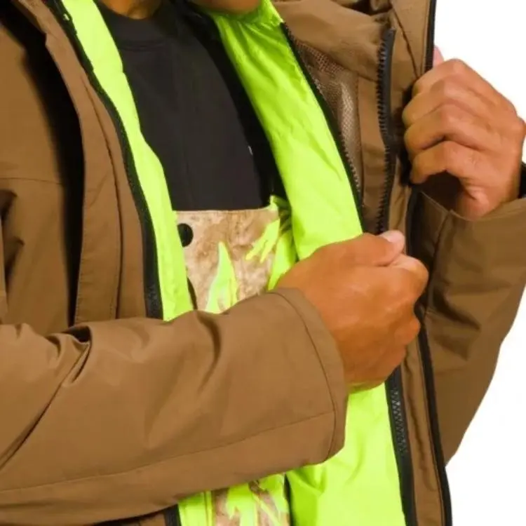 THE NORTH FACE Waterproof And Breathable Windbreaker Jacket Men's Khaki-4