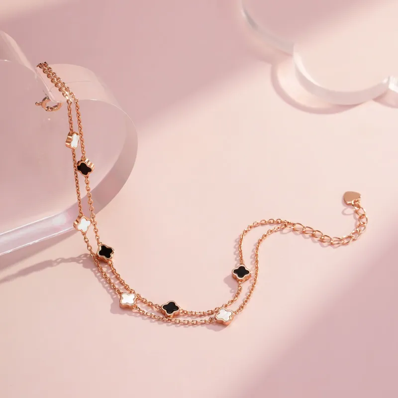 TIMEBOTTLE S925 Silver Anklet, Bracelet Women's-28