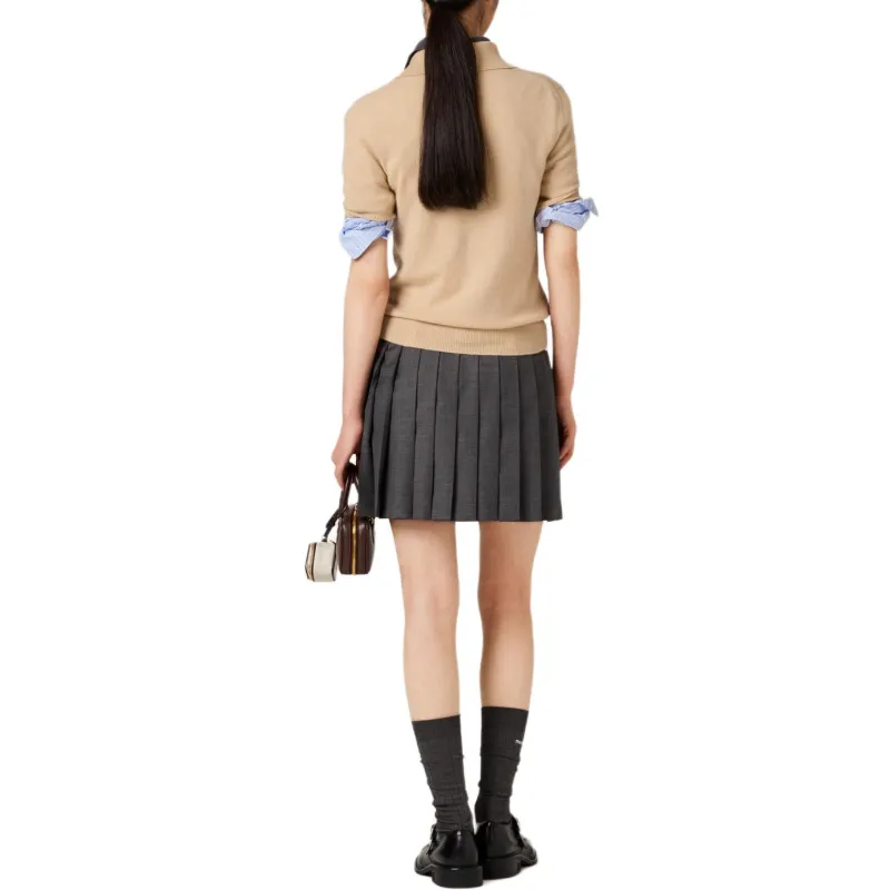MIU MIU Cashmere Polo Top-2