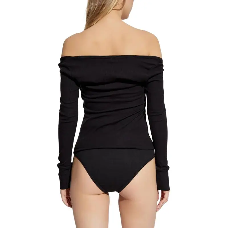 VERSACE Ribbed Lingerie Top-2