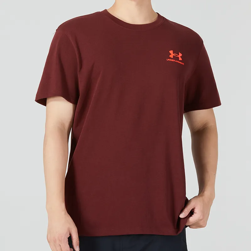 Under Armour T Shirt Men's Burgundy-2