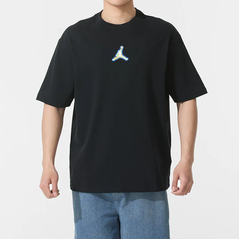 Jordan T Shirts Men Black-2