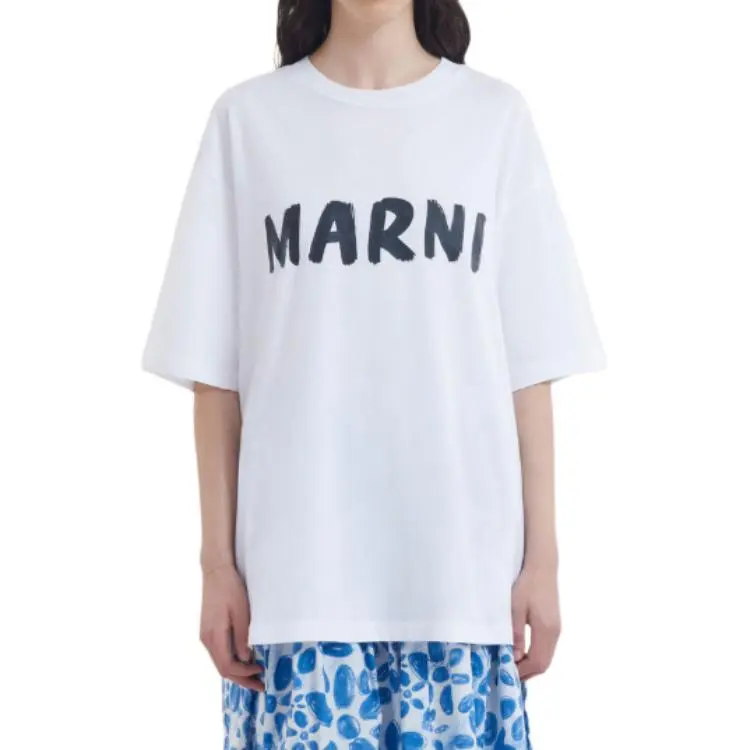 MARNI Logo Printed Jersey T Shirt-2
