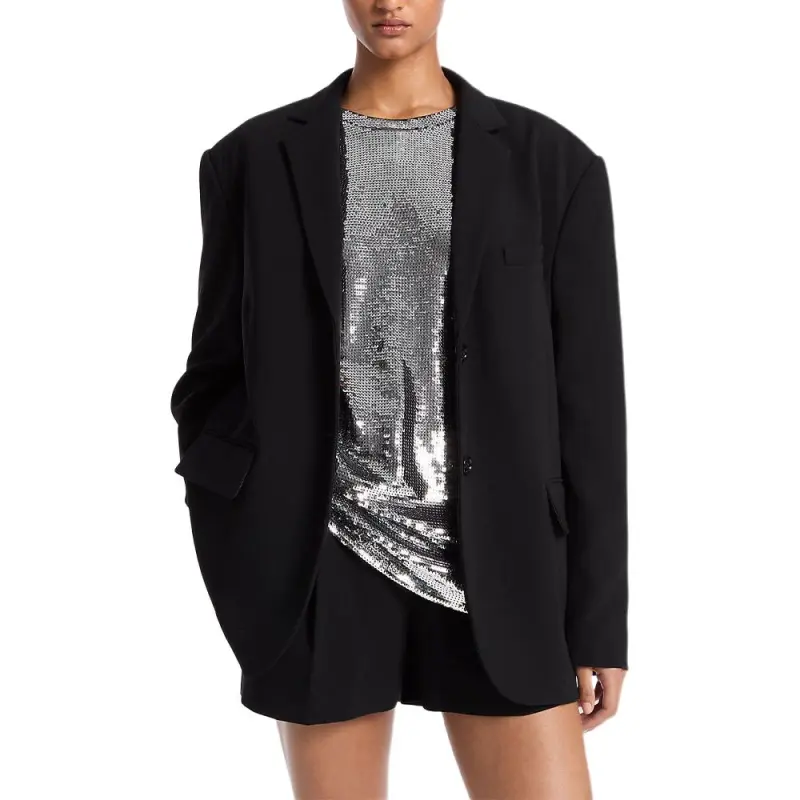 MICHAEL KORS Oversized Crepe Blazer-2