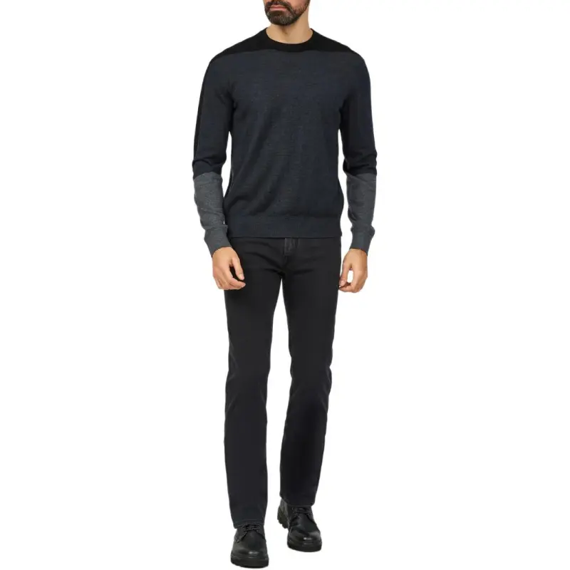 EMPORIO ARMANI Colour Block Crewneck Jumper-2