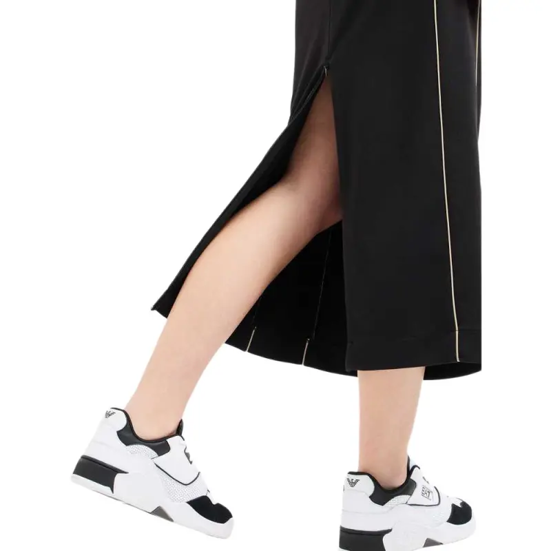EMPORIO ARMANI EA7 SS25 Casual Long Skirt Women's Black-5