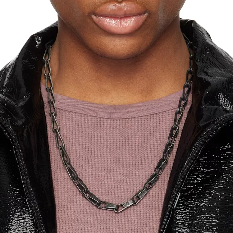 Professor.E 925 Silver, Sterling Silver Necklaces Men's Bronze-2