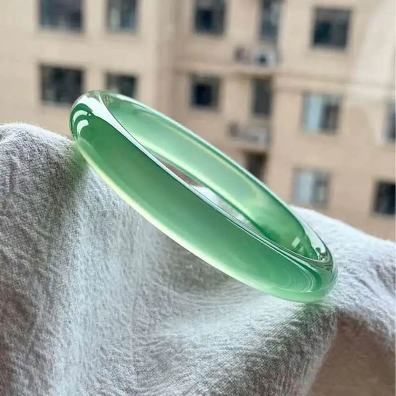 Grace Chalcedony Jade Bangles Women's-1