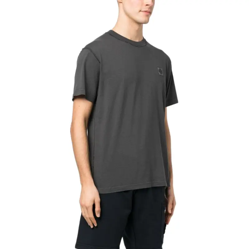 STONE ISLAND Compass patch Cotton T shirt-3