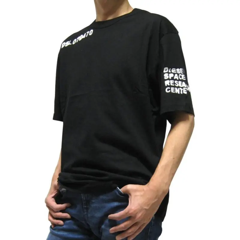 DIESEL T-Shirts Men Black-2