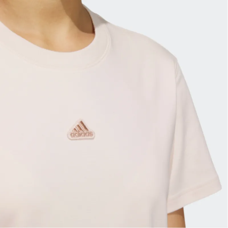 Adidas Set in Sleeve T Shirt Women's Wonder Quartz-3