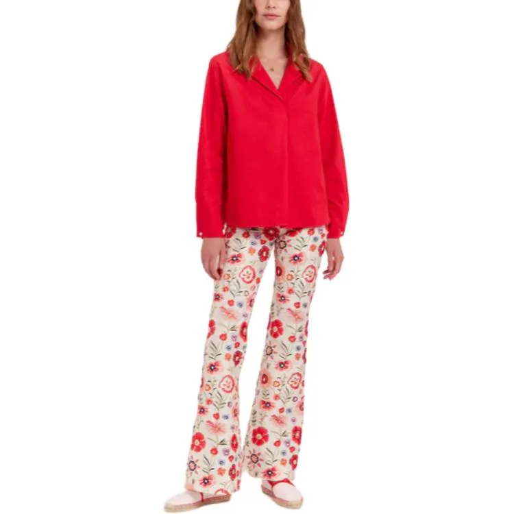 INES DE LA FRESSANGE Noa Red Top Shirt Women's Red-1