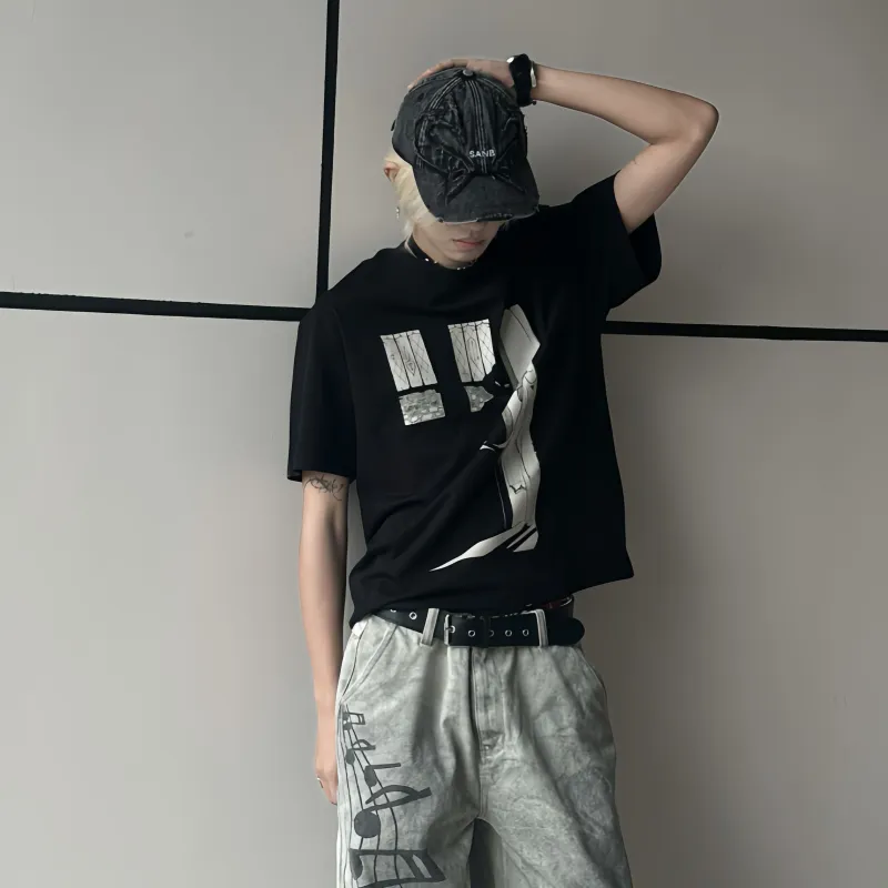 TH FABRICATE T Shirts Women's Black Couple's-4