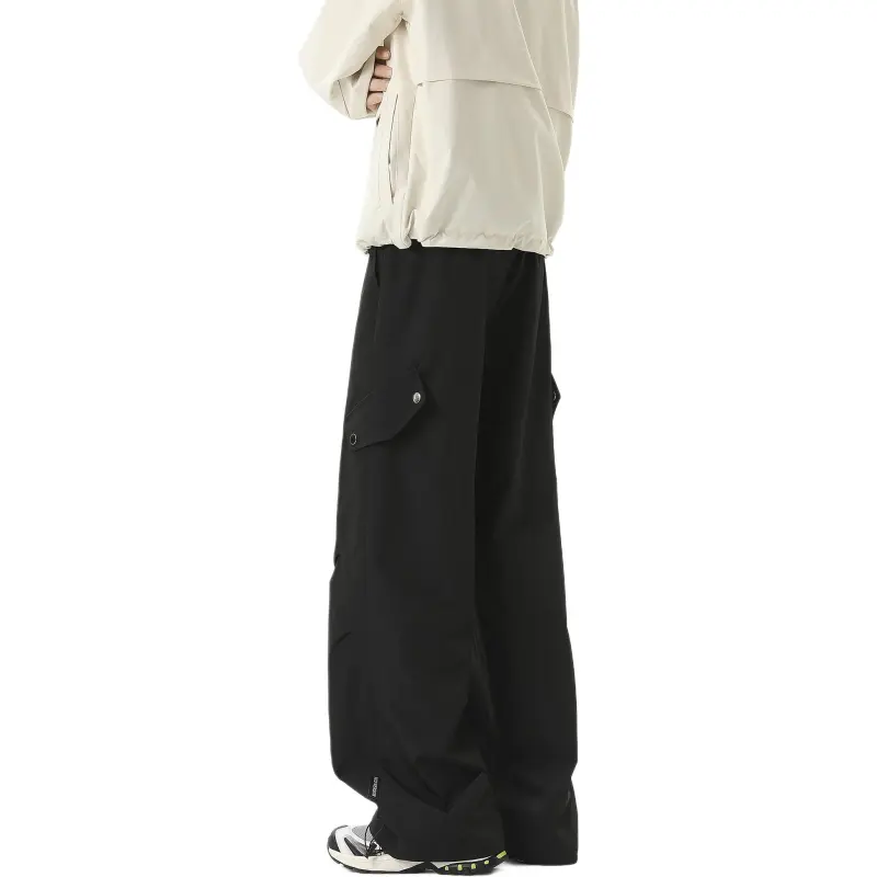 Luosamen Casual Pants Unisex Black-1