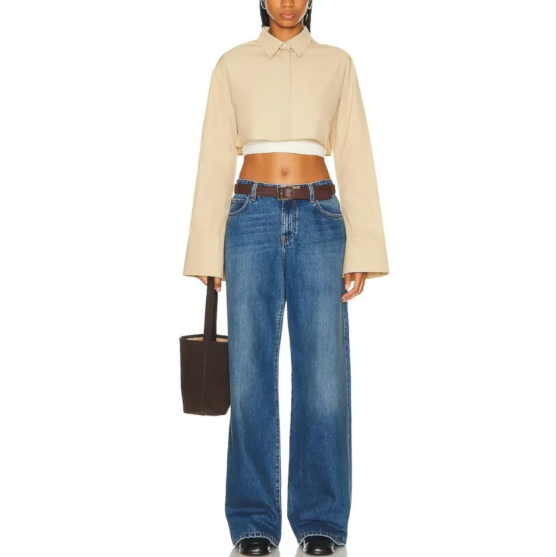 THE ROW Eglitta Jeans 'Light Indigo'-2