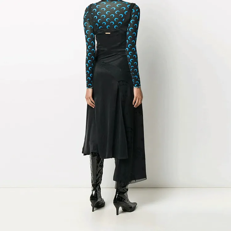 Marine Serre Sleeveless Dresses Women's Black-2
