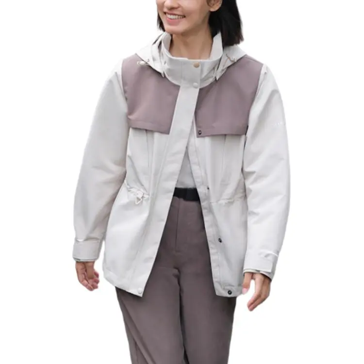 Columbia Transit SS25 Hiking Waterproof And Warm Windbreaker Jacket Women's White-0