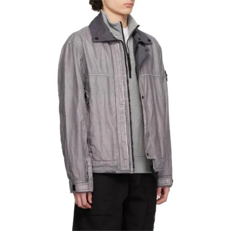 STONE ISLAND Plated ovd Linen Jacket-3