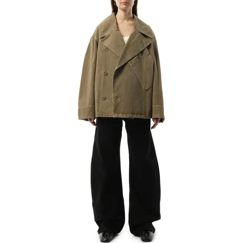 Lemaire Dispatch Jacket 'Denim Snow Olive'-2