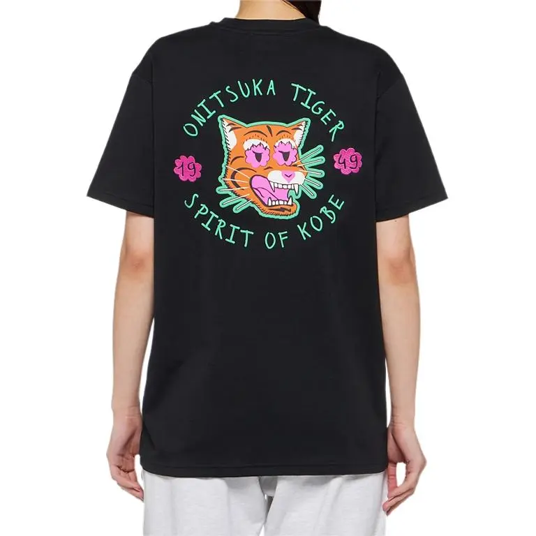 Onitsuka Tiger T Shirt Unisex Black-3