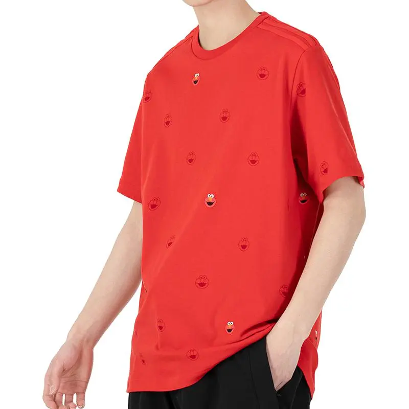 Adidas Neo Sesame Street Co branded Collection T Shirt Men's Red-3