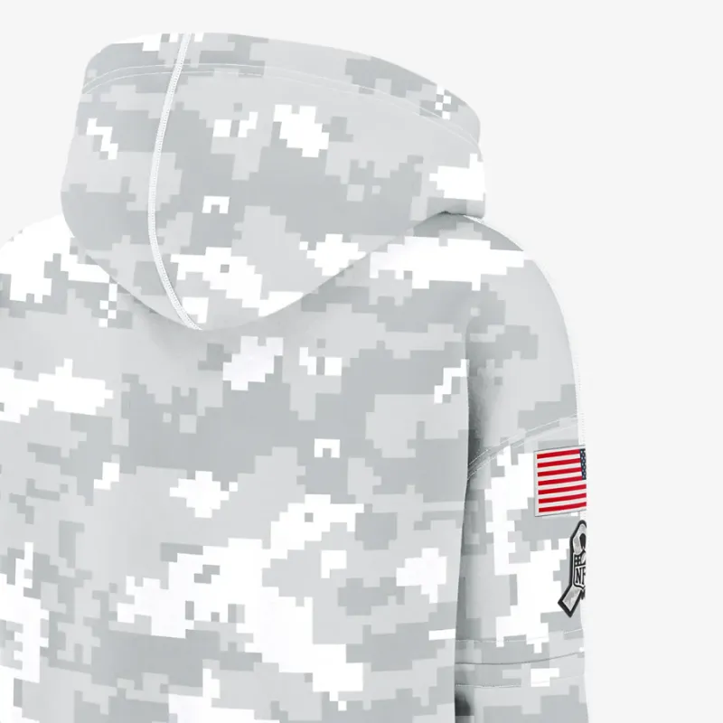 Nike Carolina Panthers Salute To Service Primary Edge Club Women's Nike Nfl Pullover Hoodie-2