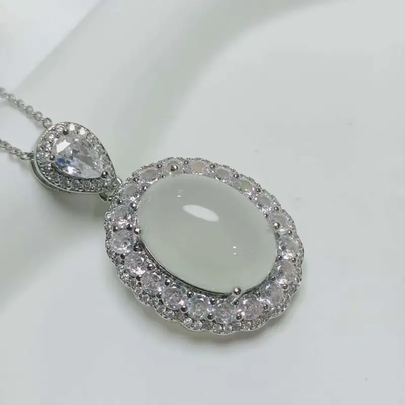Gifts Chalcedony Necklaces Unisex-5