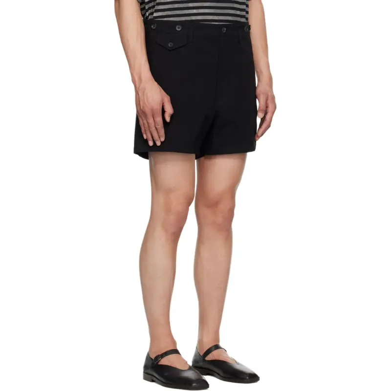 Yohji Yamamoto Casual Shorts Men's Black-2