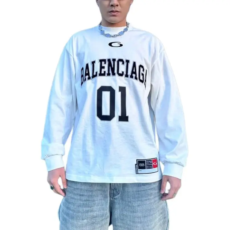 Balenciaga SS25 T-Shirt Loose Fit Style Men's White-2