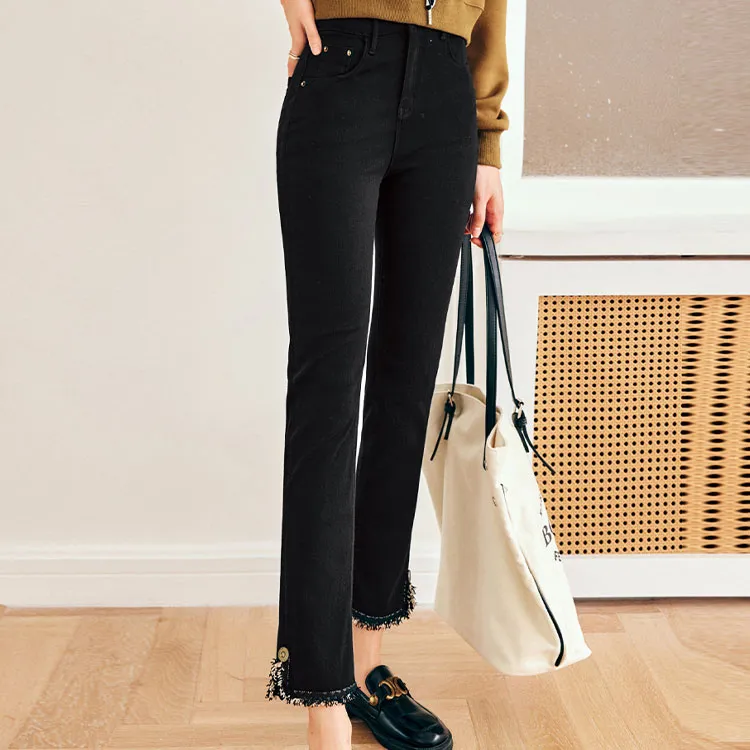 Olrain Jeans Women's Black-1