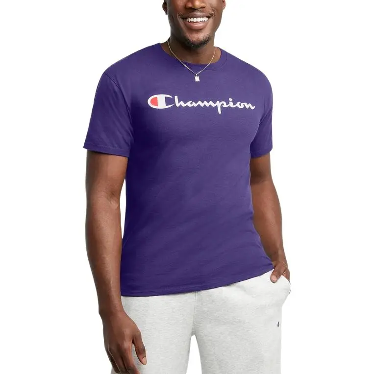Champion T Shirt US Version Unisex Purple-3