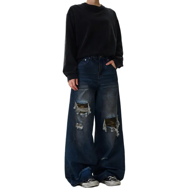 KVIV Jeans Men Vintage Blue -3