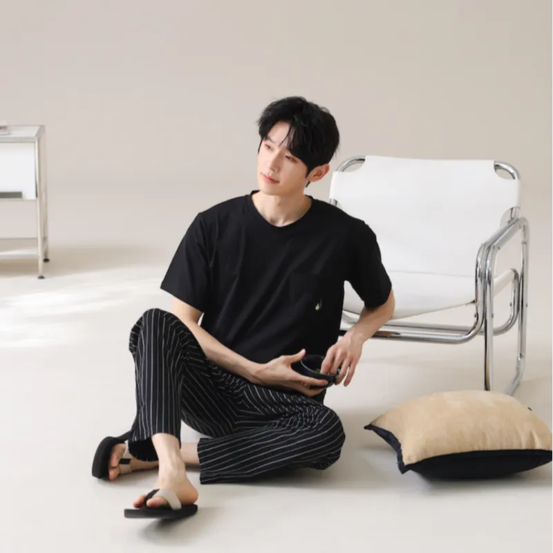 HUADAOJI Men Pajama Sets-3