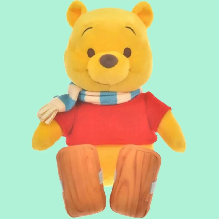 Disney Winnie The Pooh Skating Compatible For Above 3 Years Old Audience Dolls Plush Doll 25cm High-2
