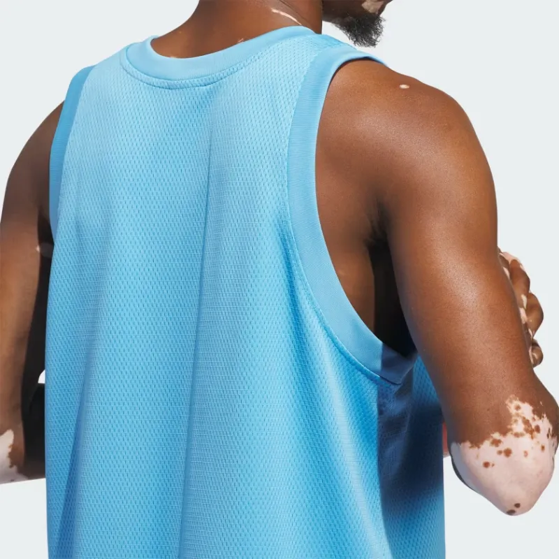 Adidas Clothing Basketball Legends Tank Top Basketball Jersey Men's Blue-5