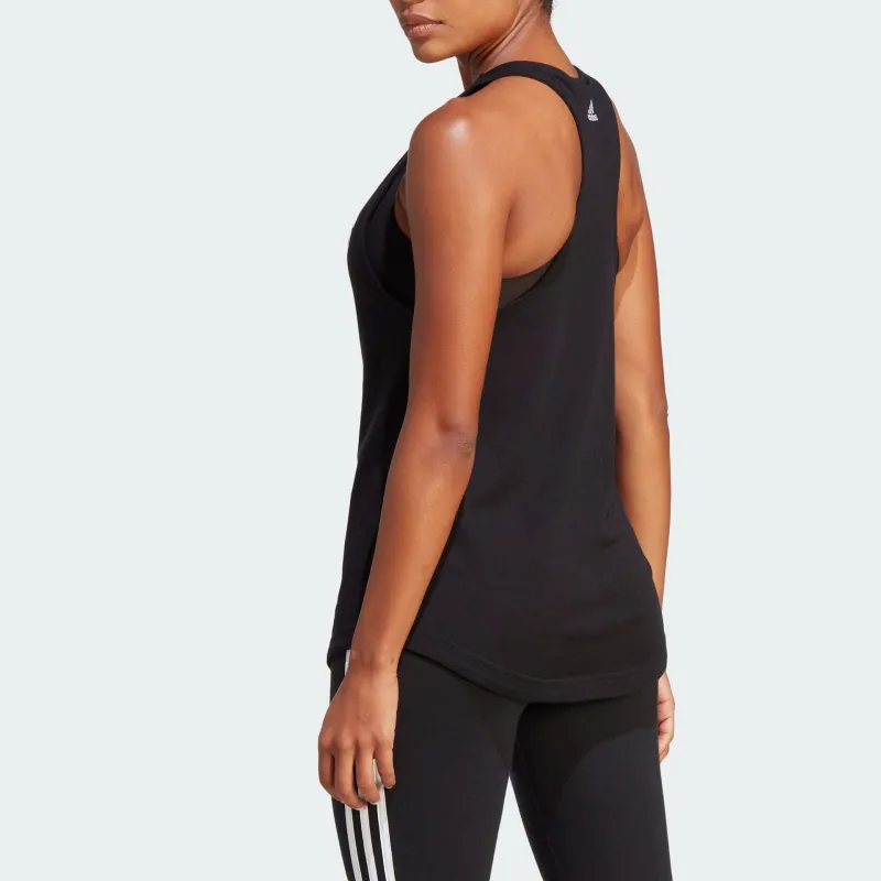 Adidas Free Shipping With AdiClub Essentials Loose Logo Tank Top-4