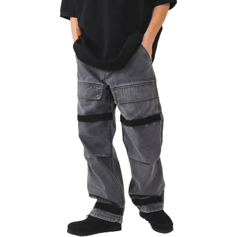 Beams Casual Pants Men Black-2