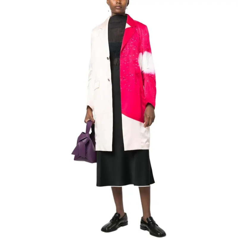ISSEY MIYAKE Abstract-Printed Buttoned Tailored Blazer-2