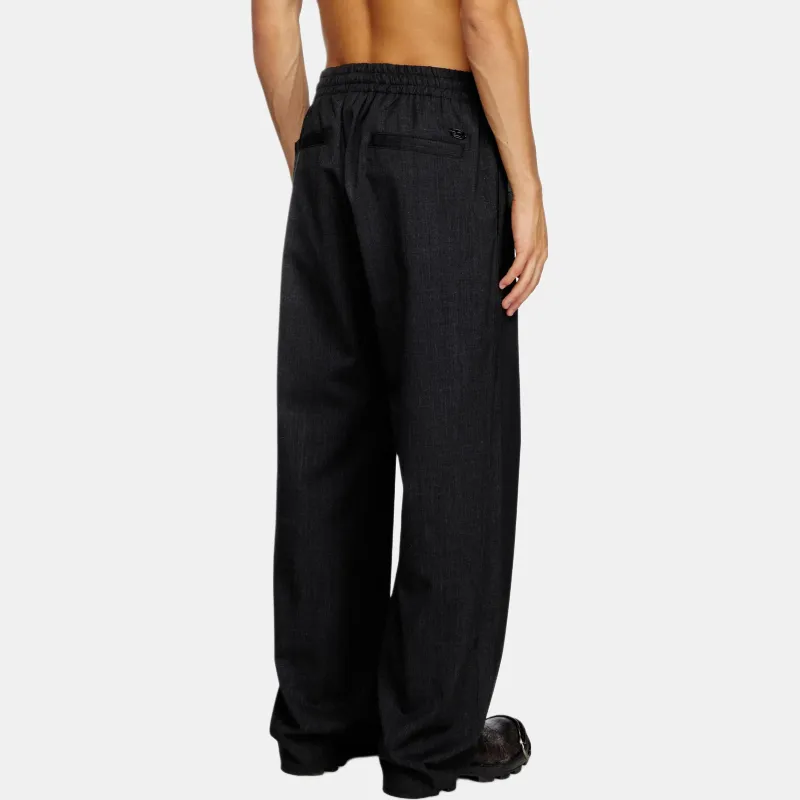 DIESEL Wool Drawstring Trousers-3