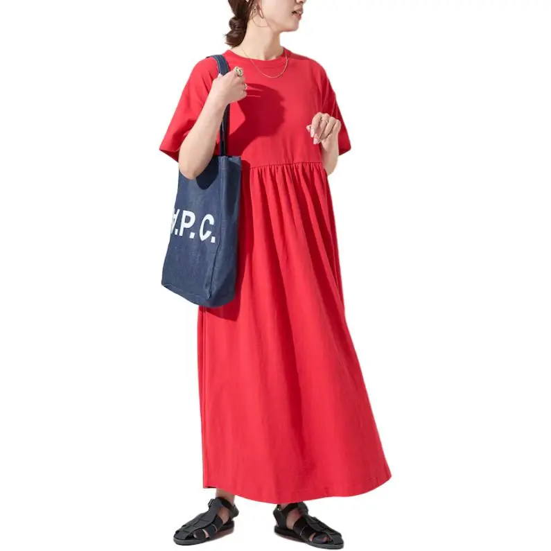 FREAK'S STORE Short Sleeved Dress Women's Red-1