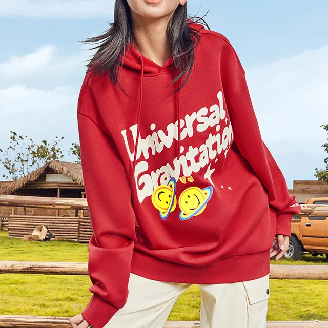 Erke Vertical Technology Sweatshirt Unisex Blazing Red-4